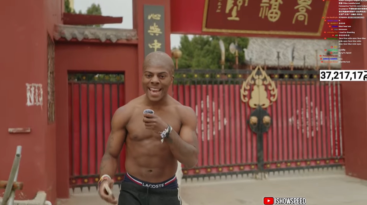 光頭造型！Speed中國(guó)行來(lái)到鄭州少林寺，上香拜佛學(xué)功夫